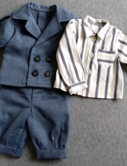 Jacket, shirt and trousers for the reborn baby